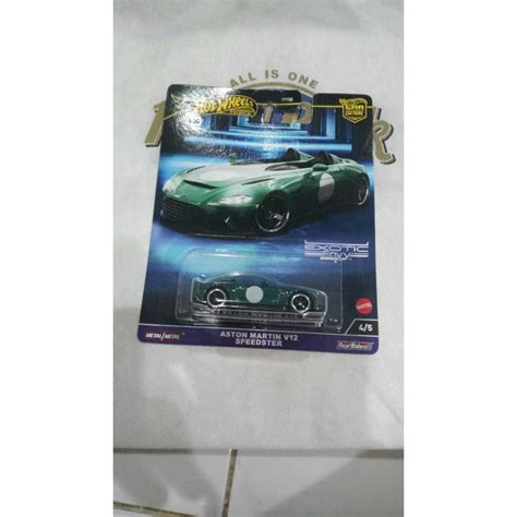 Jual HOT WHEELS ASTON MARTIN V12 SPEEDSTER HIJAU Shopee Indonesia