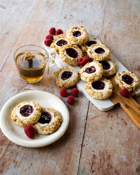 Raspberry Cream Cheese Thumbprint Cookies Blue Jean Chef Meredith