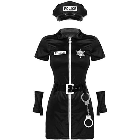 Sexy Déguisement Policière Femme Sexy Lingerie érotique Uniforme Tenue Mini Short Courte Police