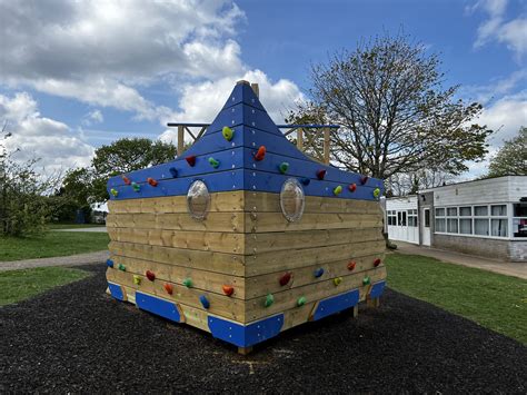 Bespoke Shipwreck Play Boat At Widewell Primary School