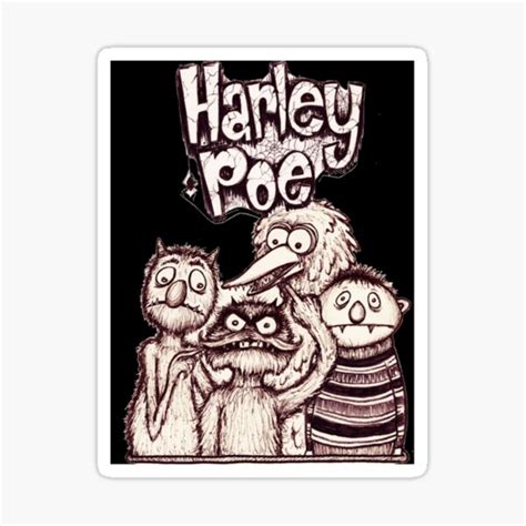 Harley Poe Punk Folk Bikini Kill Classic Sticker By Ahiberry74 Redbubble