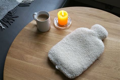 Hand Knit Hot Water Bottle Cover Sheep S Wool Etsy