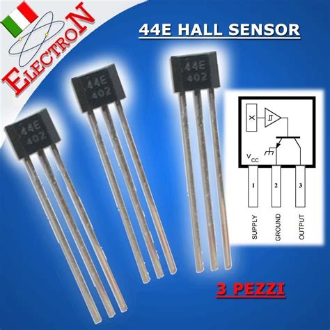 3x Allegro 44E SENSORE MAGNETICO EFFETTO HALL A44E A3144 A3144E Bici