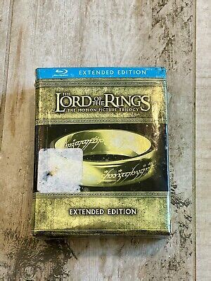 LORD OF THE RINGS Motion Picture Trilogy Blu Ray 15 Disk EXTENDED