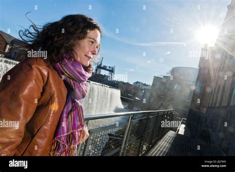 Mature Woman Looking Away Stock Photo Alamy