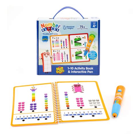 Educational Insights Hot Dots Numberblocks Workbook Numbers 1 10 With