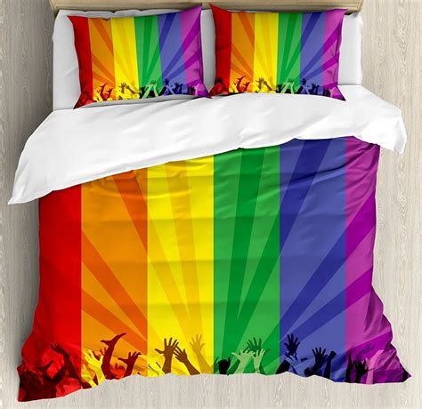 Gay Pride Celebration Bedding Set Set Of Queerks