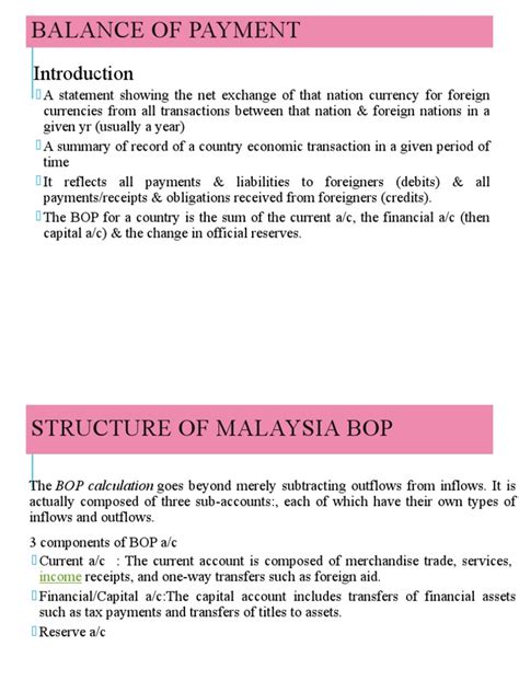 Chapter 3 Balance Of Payment Pdf Balance Of Payments Capital