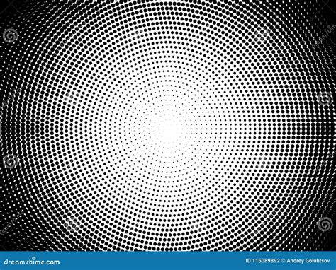 Radial Halftone Pattern Vector Gradient Background