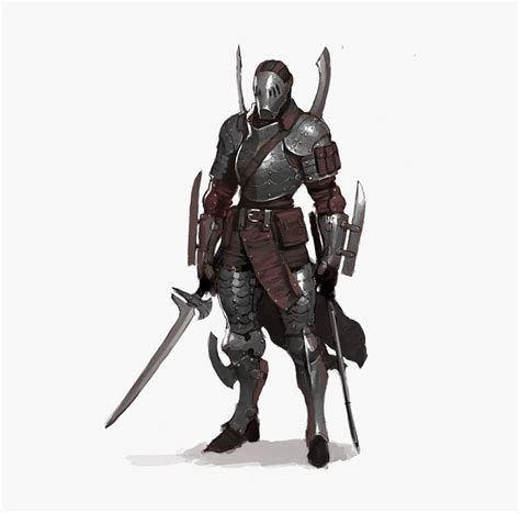 Knight Warrior Concept Art Character - Knight Armor Concept Art, HD Png ...