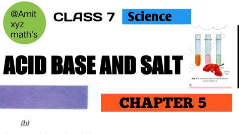 Class Th Science Chapter Acid Base Salt Youtube