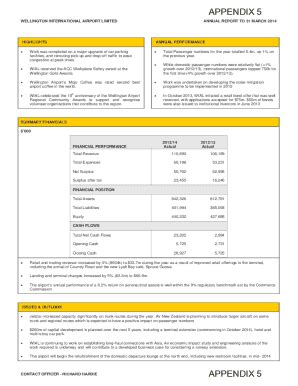 Fillable Online Wellington Govt APPENDIX 5 APPENDIX 5 Wellington City