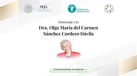 Homenaje A La Dra Olga Mar A Del Carmen S Nchez Cordero D Vila Marzo