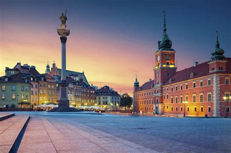 warsaw image   town warsaw poland  sunset pentrental