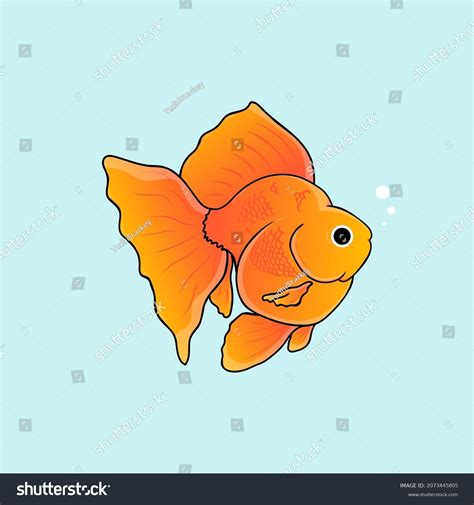 Hand Drawn Goldfish Vector Illustration Eps10 Stock Vector Royalty