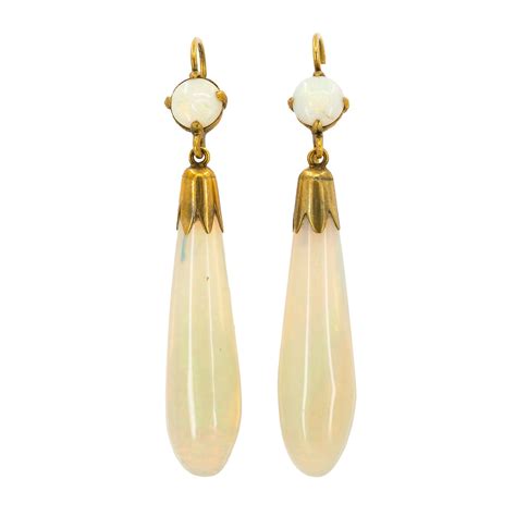 Victorian Opal Drop Earrings Charlotte Sayers