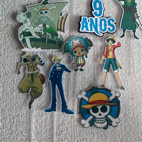 Topo De Bolo One Piece Loja Gabriela Elo Produtos Especiais