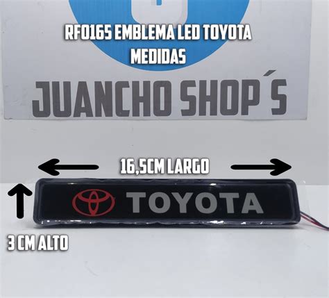 Rf Emblema Toyota Led Juanchoshops