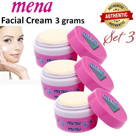 Mena Facial Cream Pink 3g Each 3 Grams Each Genuine And Original 3