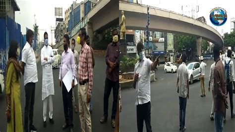 Ghmc Mayor Bonthu Rammohan Inspects Nagarjuna Circle Junction