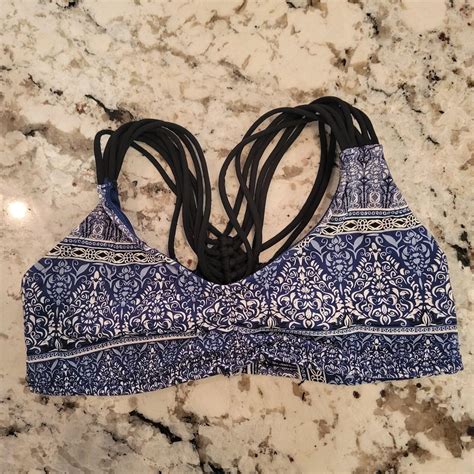 Women S Blue Bikini And Tankini Tops Depop