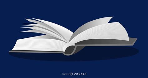 3d Open Book Illustration Vector Download