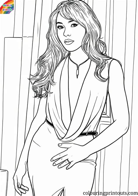 Sabrina Carpenter Coloring Pages Colouring Printouts