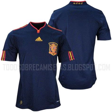 Camiseta Suplente Adidas De España Para El Mundial 2010 Todo Sobre