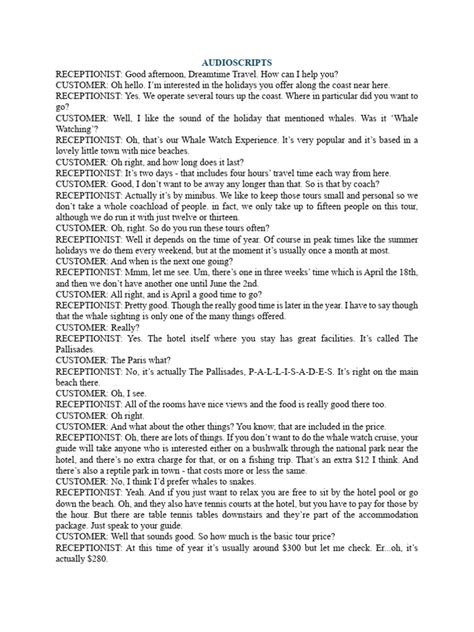 audioscripts  hotel