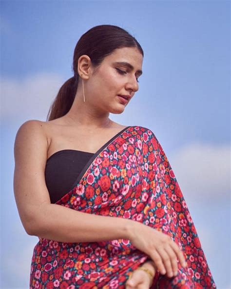 Fatima Sana Shaikh Emits Summer Vibes In A Floral Saree See Pics