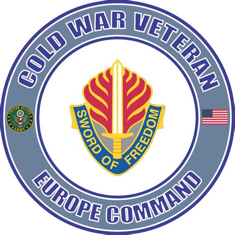 U S Army Cold War Europe Command Unit Crest Veteran Decal