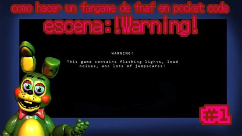 Como Hacer Un Fangame De Fnaf En Pocket Code 1 Escena Warning