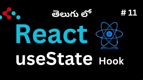 Usestate Hook In React Telugu Youtube