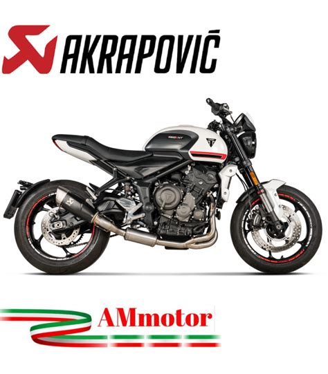 Akrapovic Triumph Trident 660 Impianto Di Scarico Completo Racing Line