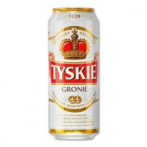 Tyskie gronie puszka 5 0 500ml Bière blonde polonaise