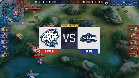 EVOS VS REBELION GAME 1 BO 1 MPLI 2023 Mplid Mpli Mobilelegends