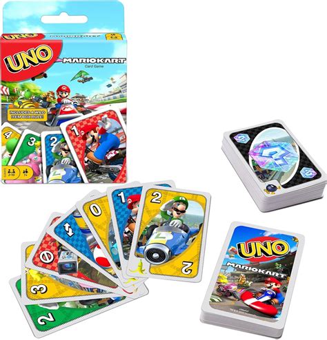 Uno Mario Kart Juego De Cartas Con Cartas E Instrucciones Para