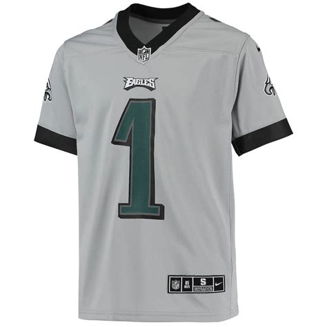 Youth Philadelphia Eagles Jalen Hurts Nike Silver Inverted Team Game Jersey