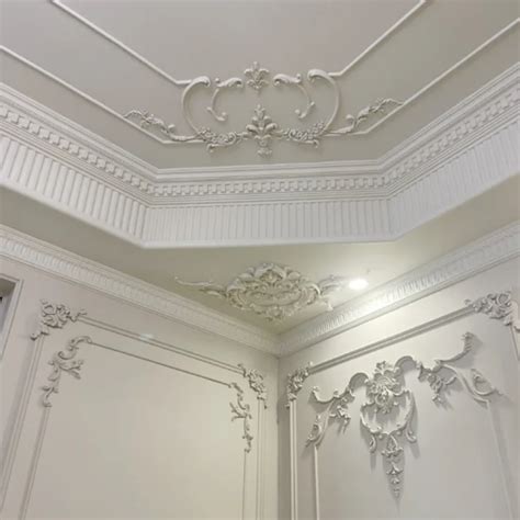 Polyurethane Pop Foam Cornices Frame Moulding False Ceiling Moulding