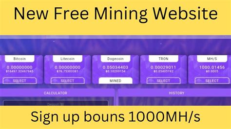 New Free Mining Website Cloud Mining Site Online Earning