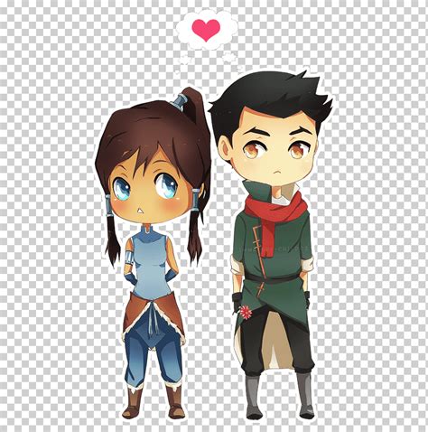 Korra bolin asami sato mako chibi chibi niño humano personaje de