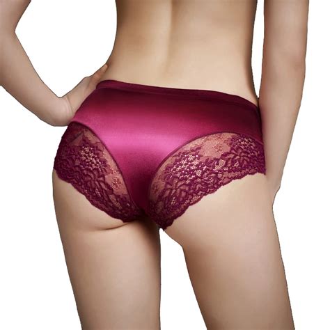 Authentic Guaranteed Luxury Pearlescent Silk Lace Sexy Underwear Seamless Women Underwear Brand