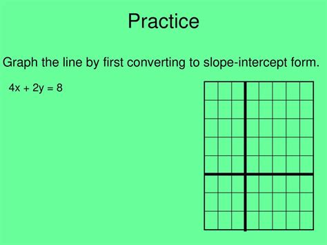 Standard And Slope Intercept Form Ppt Download