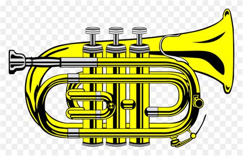 French Horn Royalty Free Vector Clip Art Illustration - Mellophone ...