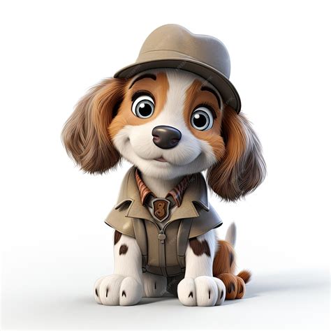 Premium AI Image | illustration doggy detective cracking mystery