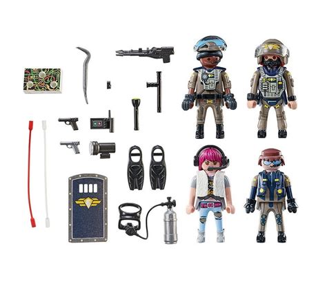 Set 4 Figurine Echipa Swat Playmobil