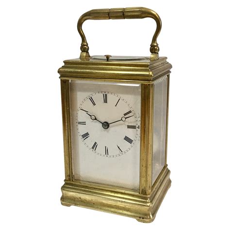 French Brass Cased Carriage Clock By Drocourt For Sale At Stdibs