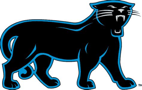 Carolina Panthers Alternate Logo (1995) - A black panther outlined in ...