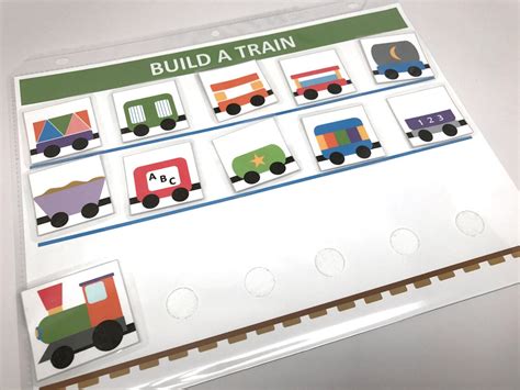 Build a Train, Toddler Games, Train Theme Birthday, Printable ...