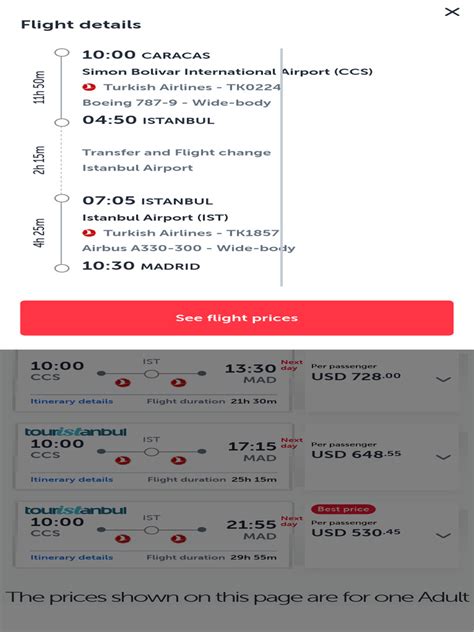 Turkish Airlines Booking Availability | PDF
